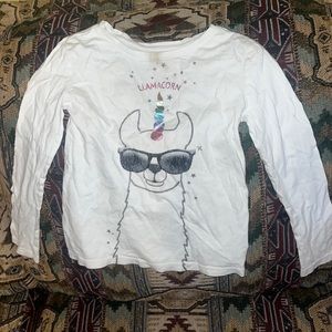 Girls size small gap lama corn shirt